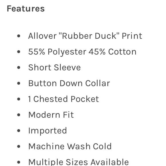 Visive Novelty Print Mens Short Sleeve Button Down Shirt - Rubber Duck size S - Picture 3 of 10